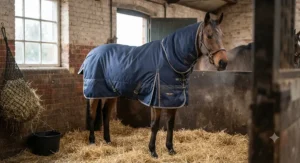 Thermal stable rug with superior heat retention for clipped horses during the winter season