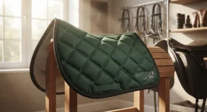 A breathable memory foam saddle pad that offers pressure relief at an affordable price.