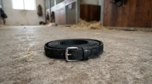 A low cost synthetic jumping girth that is easy to wipe clean after cross country