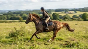 How a breastplate for eventing stops saddle slip during intense galloping