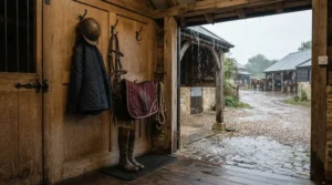 Weather resistance in a synthetic vs leather martingale for rainy yard days